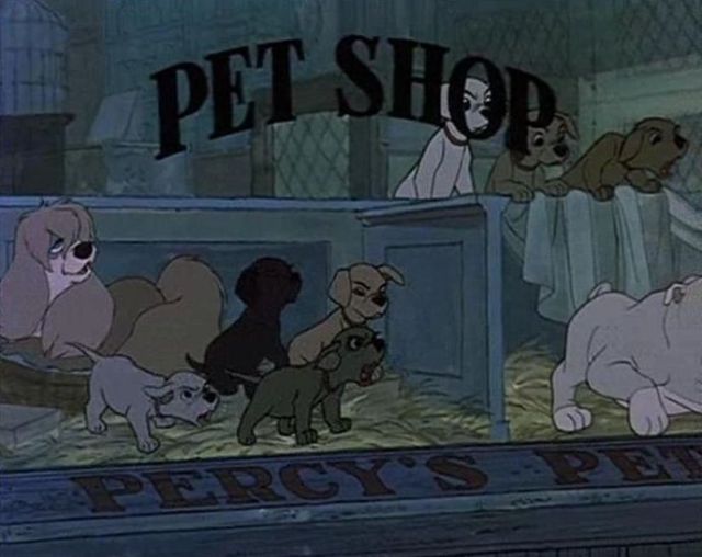 Peg from Lady and the Tramp appears in 101 Dalmatians.