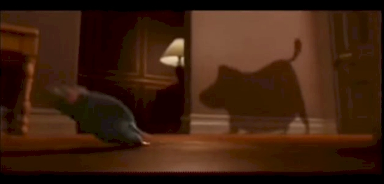 Dug from Up makes an appearance in Ratatouille, as a shadow that chases the rat across the room.