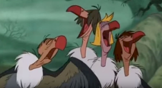 The vultures in The Jungle Book are based on The Beatles, and were supposed to be voiced by them too, but sadly they had to back out due to scheduling conflicts.