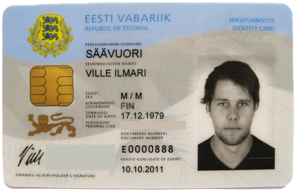 Estonian ID cards have a chip with public-private key pair used to sign documents and vote in elections via the internet. For their 2011 election, 24% of the votes were cast online.