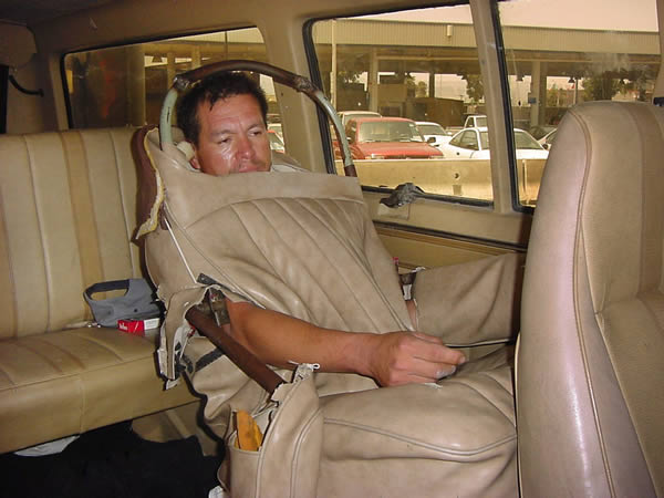 In 2001, Mexican national Enrique Aquilar Canchola was found sewn into the passenger seat of a vehicle as part of an attempt to illegally immigrate to the US.

Canchola, 42, was stopped at the San Ysidro, California border crossing. At the time of Canchola's attempted immigration, it was the world's busiest border.
