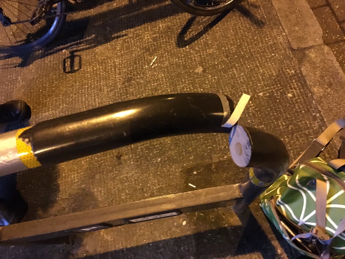 Bike thieves are wrapping tape around bars that have been pre-cut