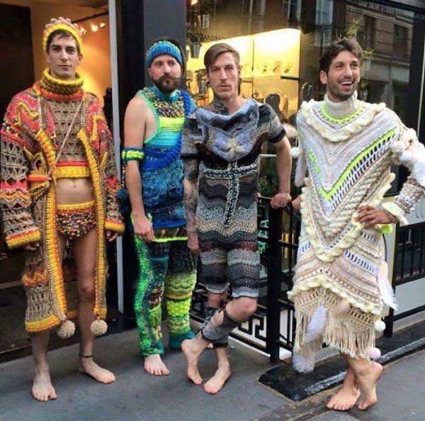 wtf crochet mens outfit