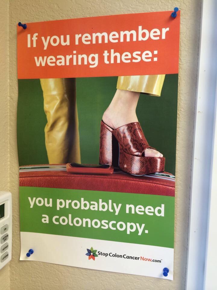 if you remember wearing these you probably need a colonoscopy - If you remember wearing these you probably need a colonoscopy. Stop Colon Cancer Now.com
