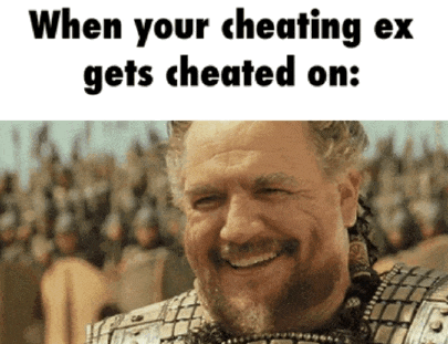 laughing soldier of when your cheating ex gets cheated on