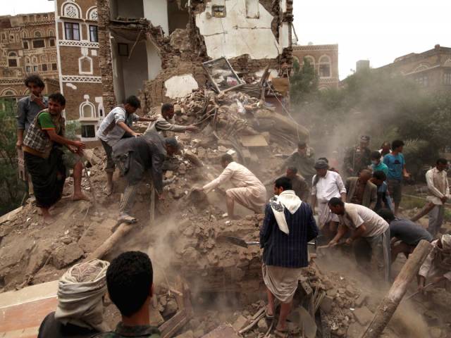 Sanaa, Yemen — The largest city in Yemen has been devastated by airstrikes from Saudi Arabia as the country has become a battleground in the proxy war between Iran and Saudi Arabia.