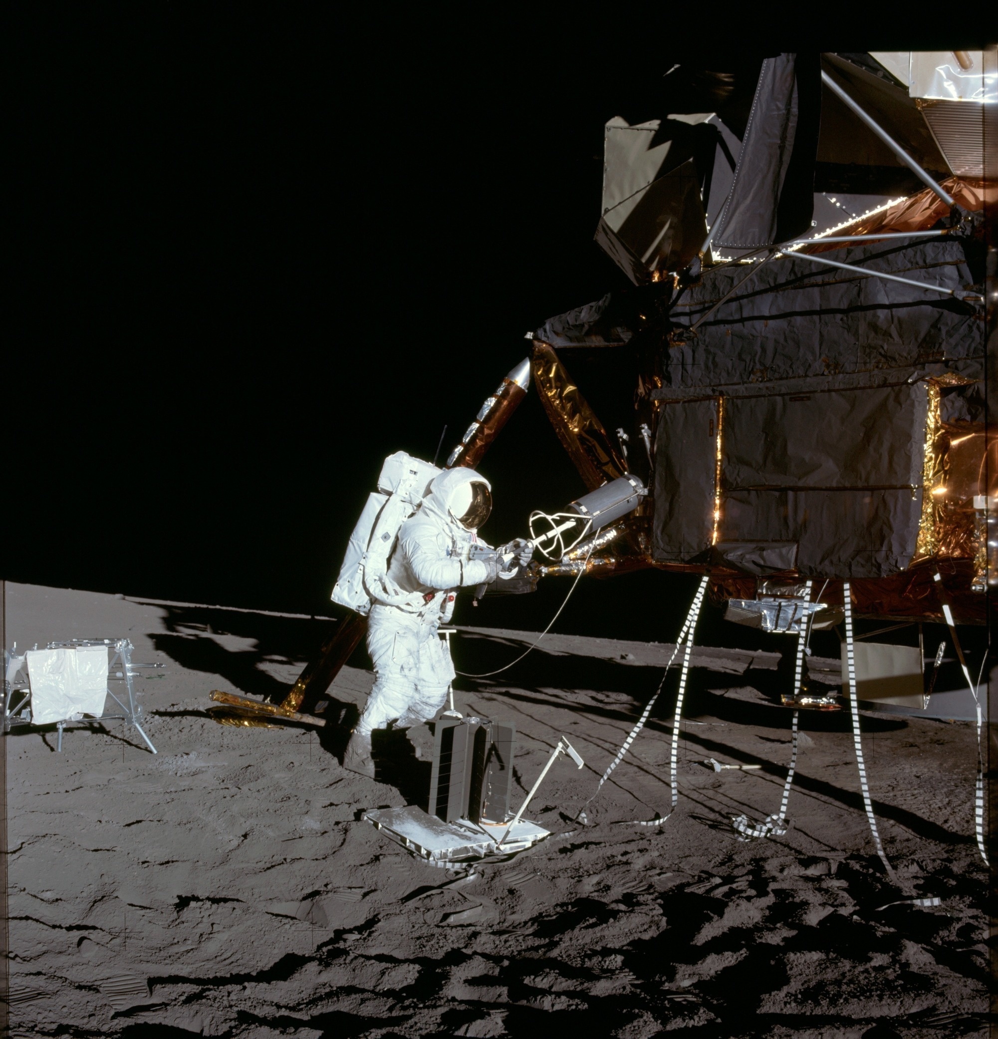 1969: Alan Bean, an Apollo 12 astronaut, adds Plutonium 238 fuel into the SNAP 27 (system for nuclear auxiliary power) radioisotope thermoelectric generator.