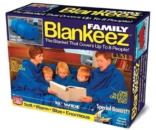 best white elephant gift ideas - Ty 0 708A Family Dlankeez Covers on en Suv The Blanket That Covers Up To 8 People! ove Sin Cable SoftWarm. Blue. Enormous 18' WIDE_ Special Bonus! Body Remnet Lanyard