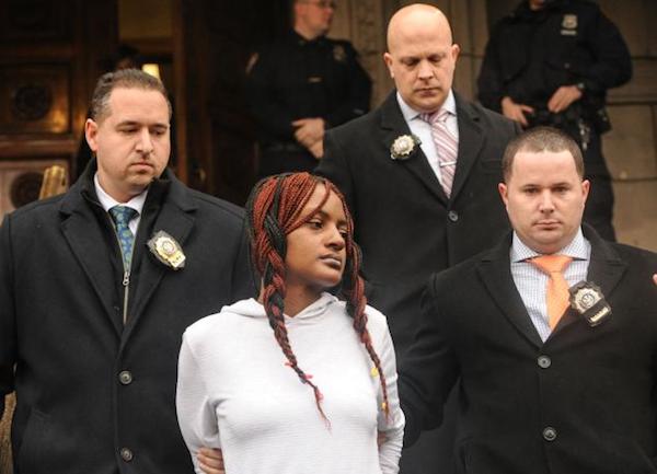 Gloria Fields, 31, confessed to the torture and killing of 16-month-old Anthony Delgado after initially claiming the Staten Island toddler fell while playing in a park. 

The sadistic babysitter engaged in physical and sexual abuse that lasted two days, authorities said. Marta Delgado, 25, left her son with Fields to take care of details for her move into a new apartment, police said.

Fields had nine previous arrests, including three in 2015 — two for petty larceny possession of stolen property, and one for driving without a license. Police also revealed the accused killer was schizophrenic and wanted on an active bench warrant.