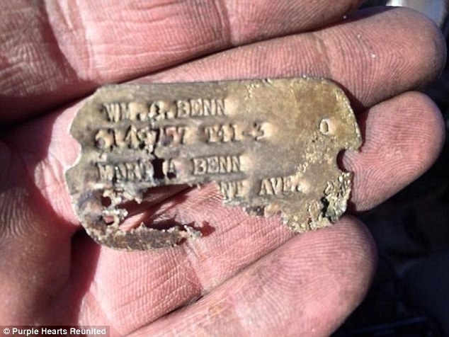 Treasure hunters found a WWII military dog tag on a Massachusetts' beach. The tag belonged to Cpl. William Benn; he served in the Air Force