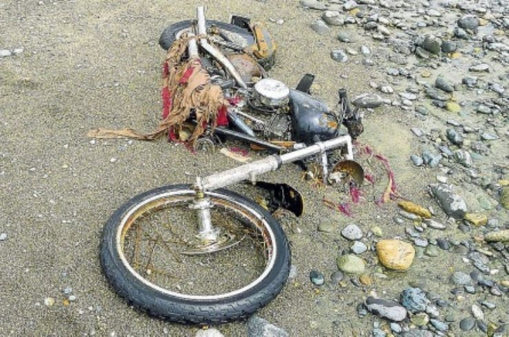 A motorcycle lost in a tsunami in Japan appeared 4,000 miles away on Graham Island, British Columbia