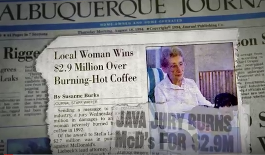 newspaper - Albuquerque Juuri Local Woman Wins $2.9 Million Over BurningHot Coffee Leaks By Susanne Burks Ournal Staff Writer Sending a message to the ho industry, a jury Wednesday a million in damages to an woman severely burned by coffee in 1992 of the 