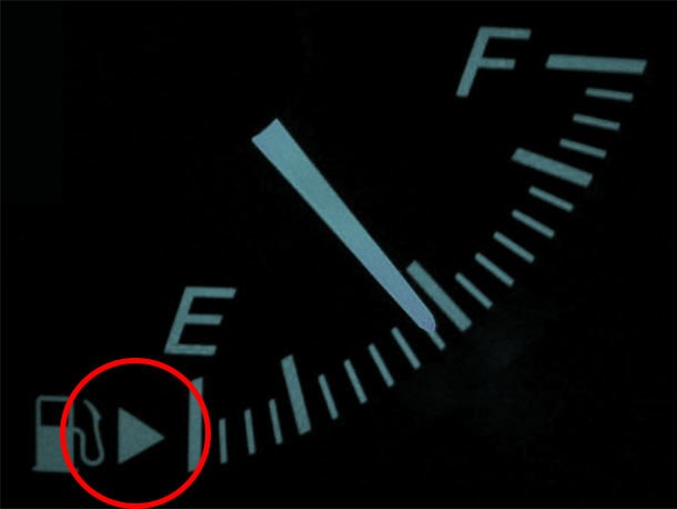 Near the gas gauge in most cars there is an arrow that points either left or right. That is the side your gas tank is on.