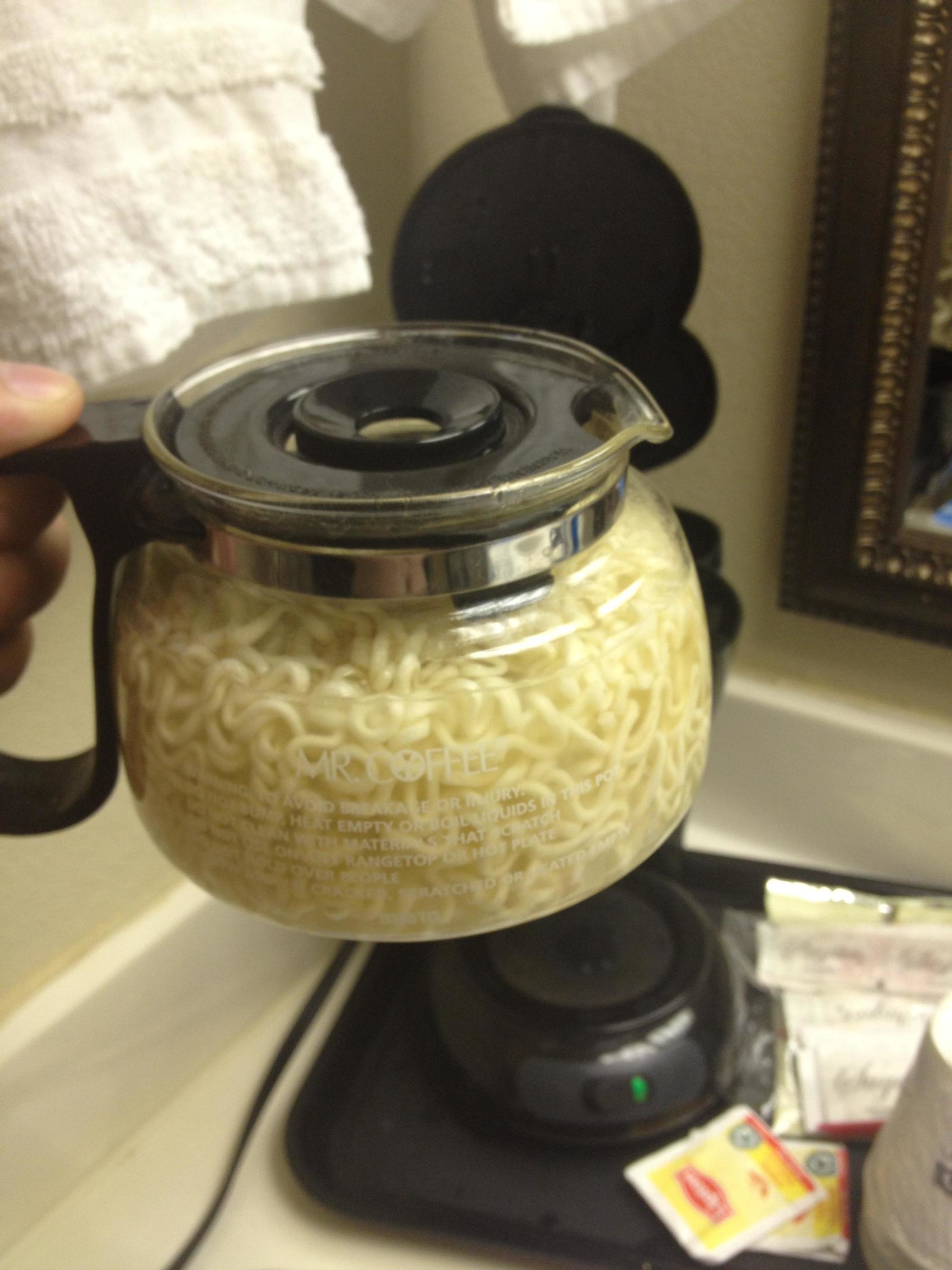 cook in a hotel room without a microwave