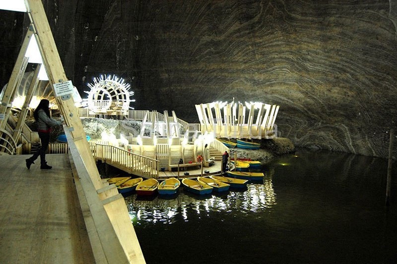 Guests can even take boat rides through the space, which almost seems too cool to be true.