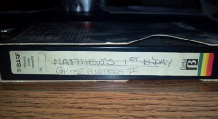 betamax tape - Basf Matthew'S St Bday Ghostbusters #