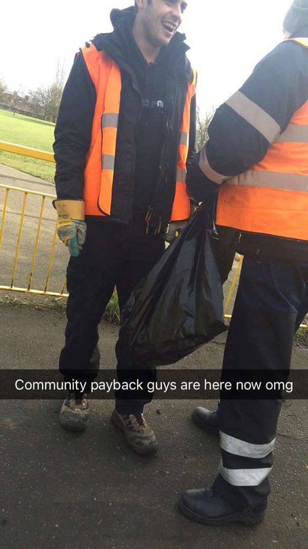 Guy Snapchats rescue after getting leg stuck in a Fence