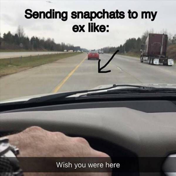 sending snapchats to my ex like - Sending snapchats to my ex Wish you were here