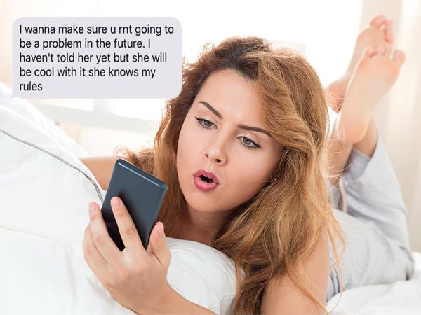 New BF shows how insecure he is with pathetic attempt of threatening texts