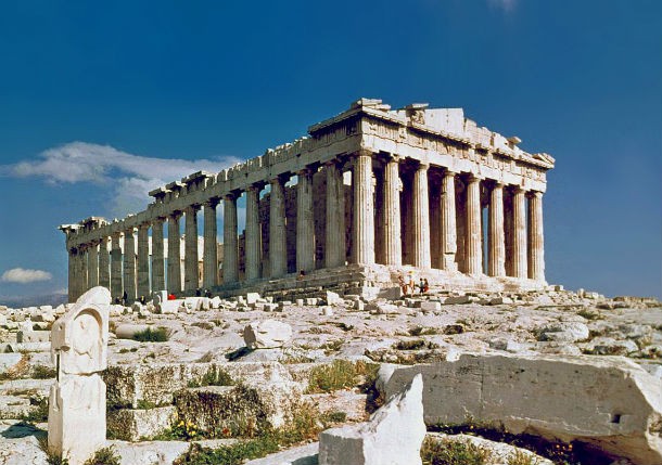 The Parthenon is one of the most iconic and prized structures of Western civilization, but there are many mysteries surrounding it. For example, how did the ancient Athenians carry all that marble from Mount Pentelicus and build this masterpiece with primitive tools and resources available at the time? How did they achieve such flawless proportions and balance? How did they conceive of and form such subtle visual elements? How did the workers work with such precision, sometimes accurate to within a fraction of a millimeter (when even modern computers fail), without the help of modern technology? After 2,500 years we still don’t know.