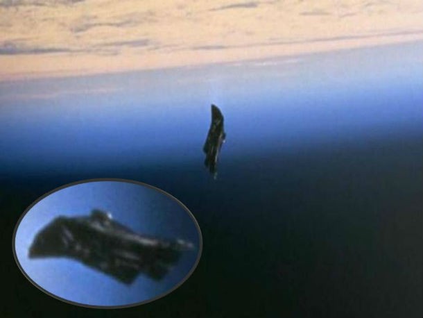 The theory of the “Black Knight satellite” emerged after several NASA pictures were released following the 1998 Endeavor space shuttle mission to the International Space Station. According to some people, the Black Knight satellite is an object approximately thirteen thousand years old of extraterrestrial origin orbiting Earth in a near-polar orbit. Critics and many academics have called it a conspiracy theory and an urban legend.