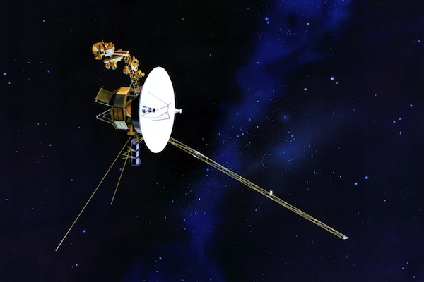 This is Voyager 1, and he's been chilling out in space for the past 38 years.