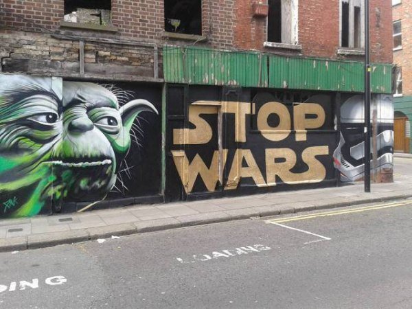 graffiti art dublin - Stop Wars Ping