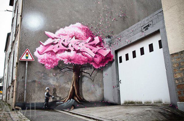 street art tree