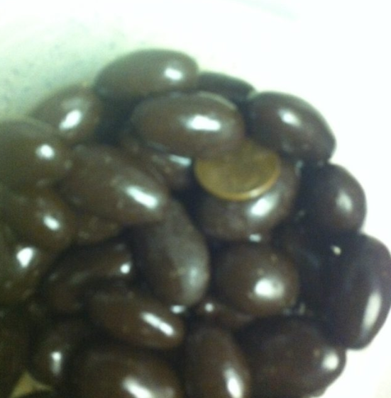 On the bright side, they got a one cent discount on these chocolate almonds!