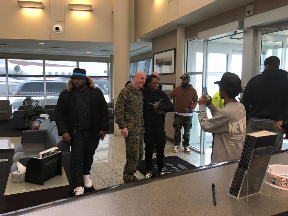 And finally, even rapper Lil Wayne was serving kindness recently: He stopped his plane and delayed his trip so he could do a meet and greet with some traveling soldiers.