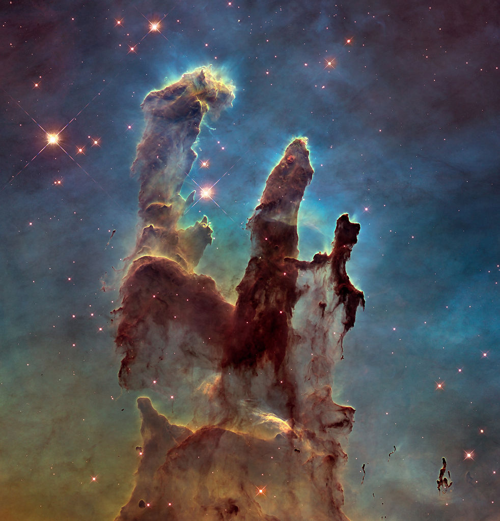 The “Pillars of Creation” have already been destroyed by a cosmic explosion, but the remains will not be visible to us for another 1,000 years.