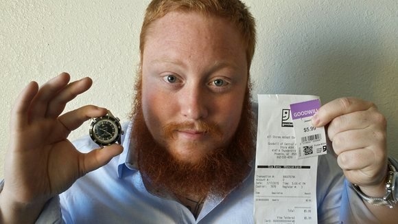 He found an original LeCoultre Deep Sea alarm at Goodwill for $5.99. It's worth $35,000.