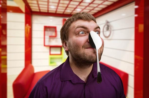 The most spoons balanced on a face is 31 and was achieved by Dalibor Jablanovic in Stubica, Serbia, on September 28, 2013.