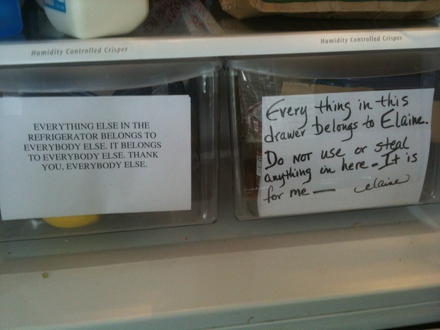 24 Hilarious Fridge Notes From People Desperate To Protect Their Food