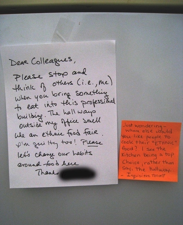 24 Hilarious Fridge Notes From People Desperate To Protect Their Food