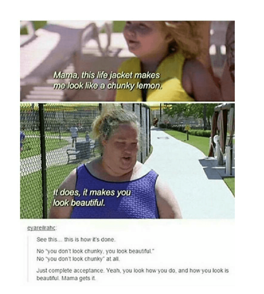 tumblr - ahs tumblr posts - Mama, this life jacket makes me look a chunky lemon. It does, it makes you look beautiful. eyareitrah See this... this is how it's done. No you don't look chunky. you look beautiful No 'you don't look chunky' at all. Just compl