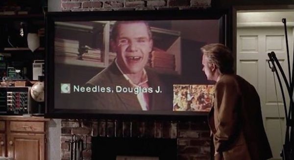 1989's Back To The Future II pretty much knocks it out of the ballpark for predicting things that have come to pass. While we still don't have anything close to levitating cars, double ties or rehydrated food (at least nothing as complex as pizza), here's a partial list of what the film got right: 

• 3D movies and sequels: Thankfully, there's been no Jaws 19, but movie franchises are a big deal in 2016, and many big animated and/or action films have been shot in 3D.
• Handheld tablet computers: The scene where a member of the Hill Valley Preservation Society holds out a tablet for Marty to sign to save the clocktower is likely electronic (and a clunky precursor to the iPad). 
• Auto lacing sneakers: Nike is releasing a limited edition version of Marty's Hyperdunks, inspired by the shoes he wore in the film. 
• Drones: They don't walk our dogs like they do in the movie, but they are becoming more prominent in the consumer market. 
• Video conference technology/Flat Screen TVs: See the photo above.