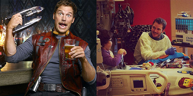 Just when you thought you couldn’t love Chris Pratt any more than you already do… you discover that he’s become a regular fixture at Children’s Hospitals around the country, appearing as Star Lord and brightening the day for sick kids everywhere.