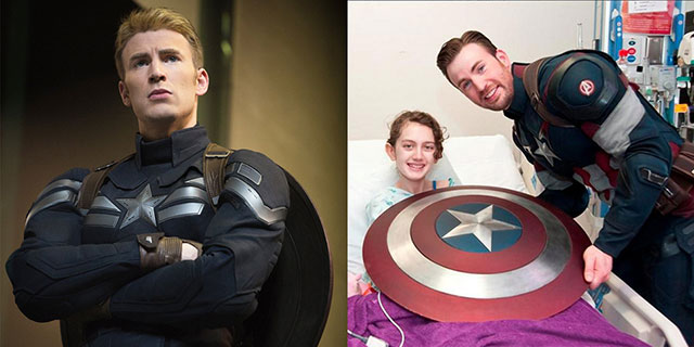 Class act and the other half of Hollywood’s most charitable bromance, Chris Evans is pretty outspoken about using his celebrity for good. A proud supporter of a number of charities (including ICAP), Captain America’s recent Superbowl bet with Chris Pratt resulted in the pair not only visiting kids at two Children’s Hospitals in-costume, but also managing to raise $27,000 for their causes.