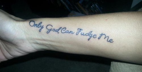 don t mess with me tattoo - Only Good Can Fudge me