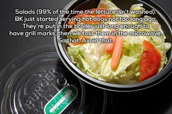 20 Employees confess fast food items you should never order