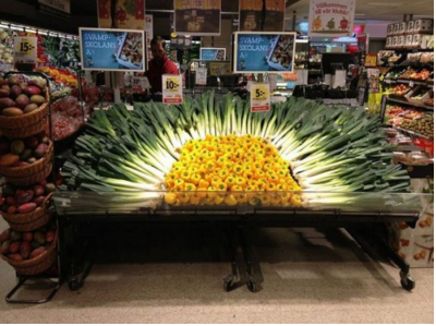 vegetable display