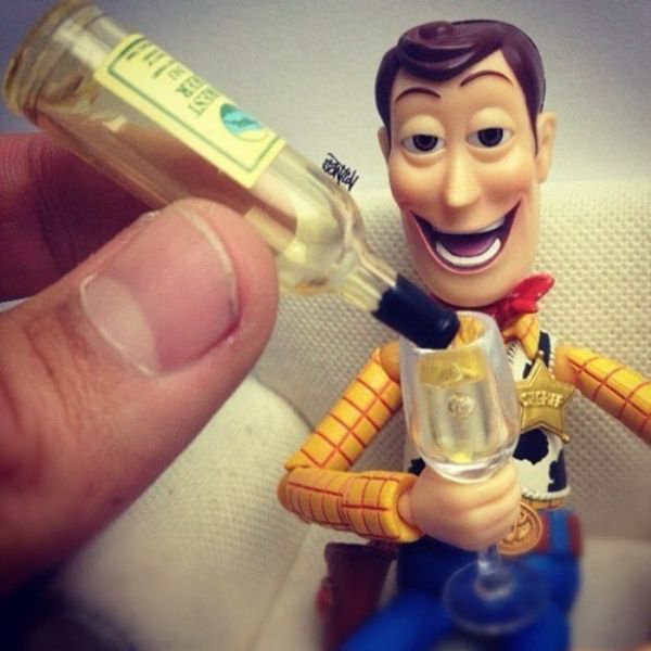 drunk woody toy story -