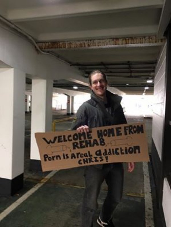 funny airport pickup signs - Welcome Mon E From D Rehab Porn Is Areal addiction Chris!