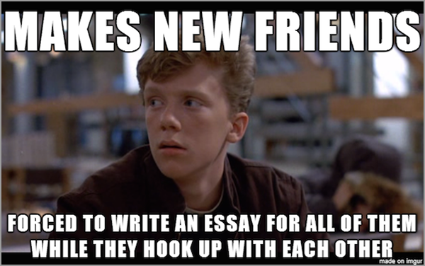 successful black man meme - Makes New Friends Forced To Write An Essay For All Of Them While They Hook Up With Each Other made on imgur