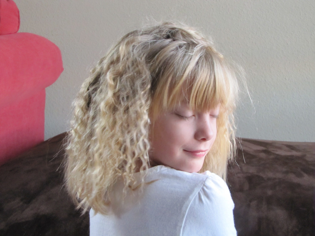 Crimped hair, not sure what us females were thinking