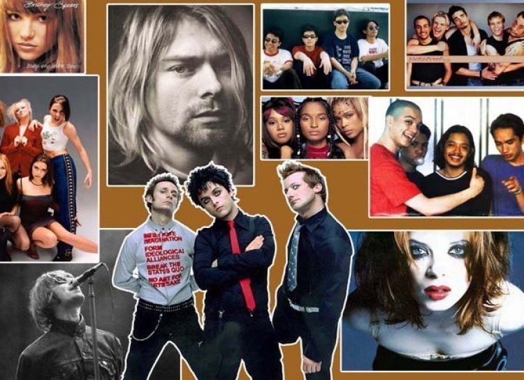 Boy bands, girl bands, Kurt Cobain, Britney Spears... 90's music in all its glory