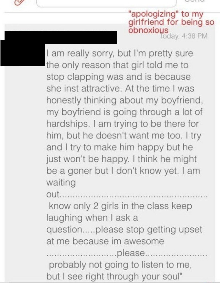 Student ‘apologizes’ to her class for being too beautiful