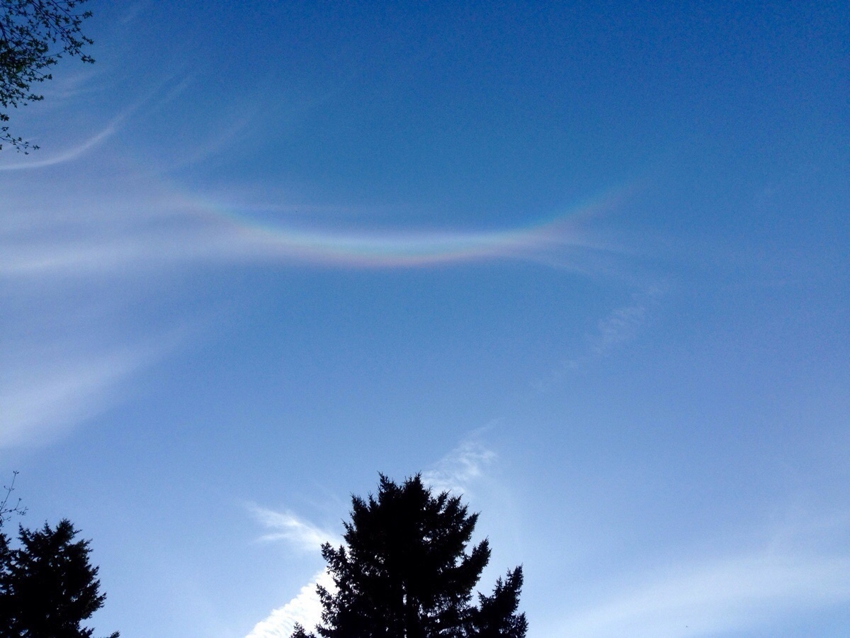 An upside down rainbow