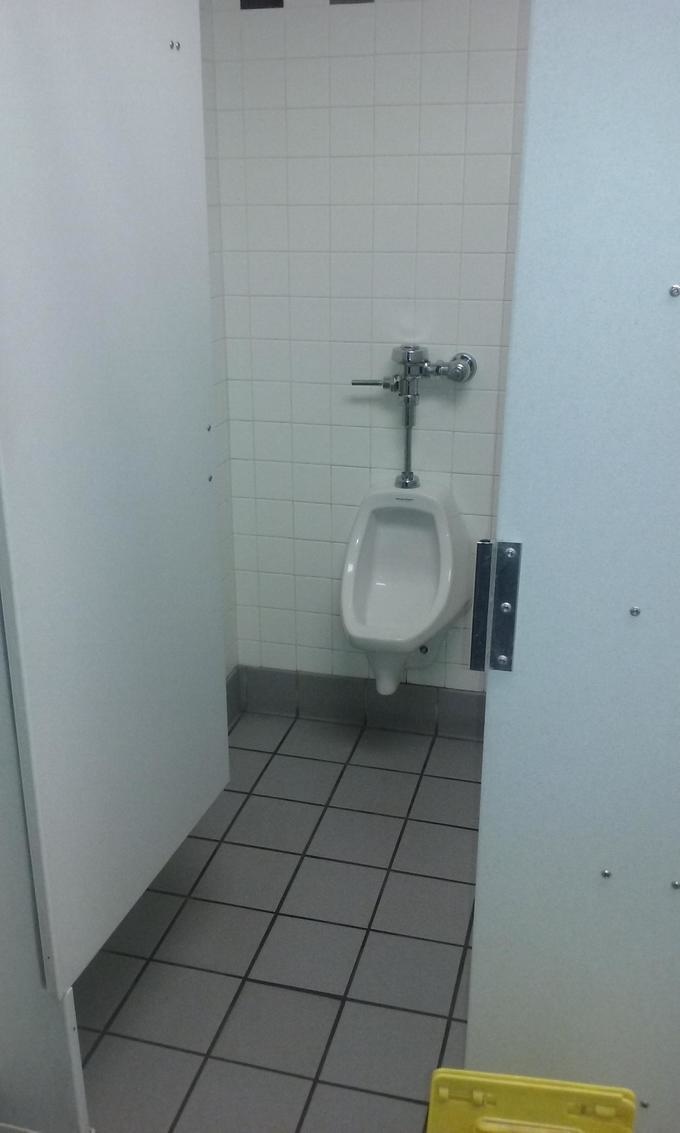 A urinal inside a stall?